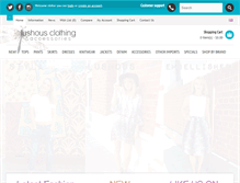 Tablet Screenshot of lushousclothing.com.au